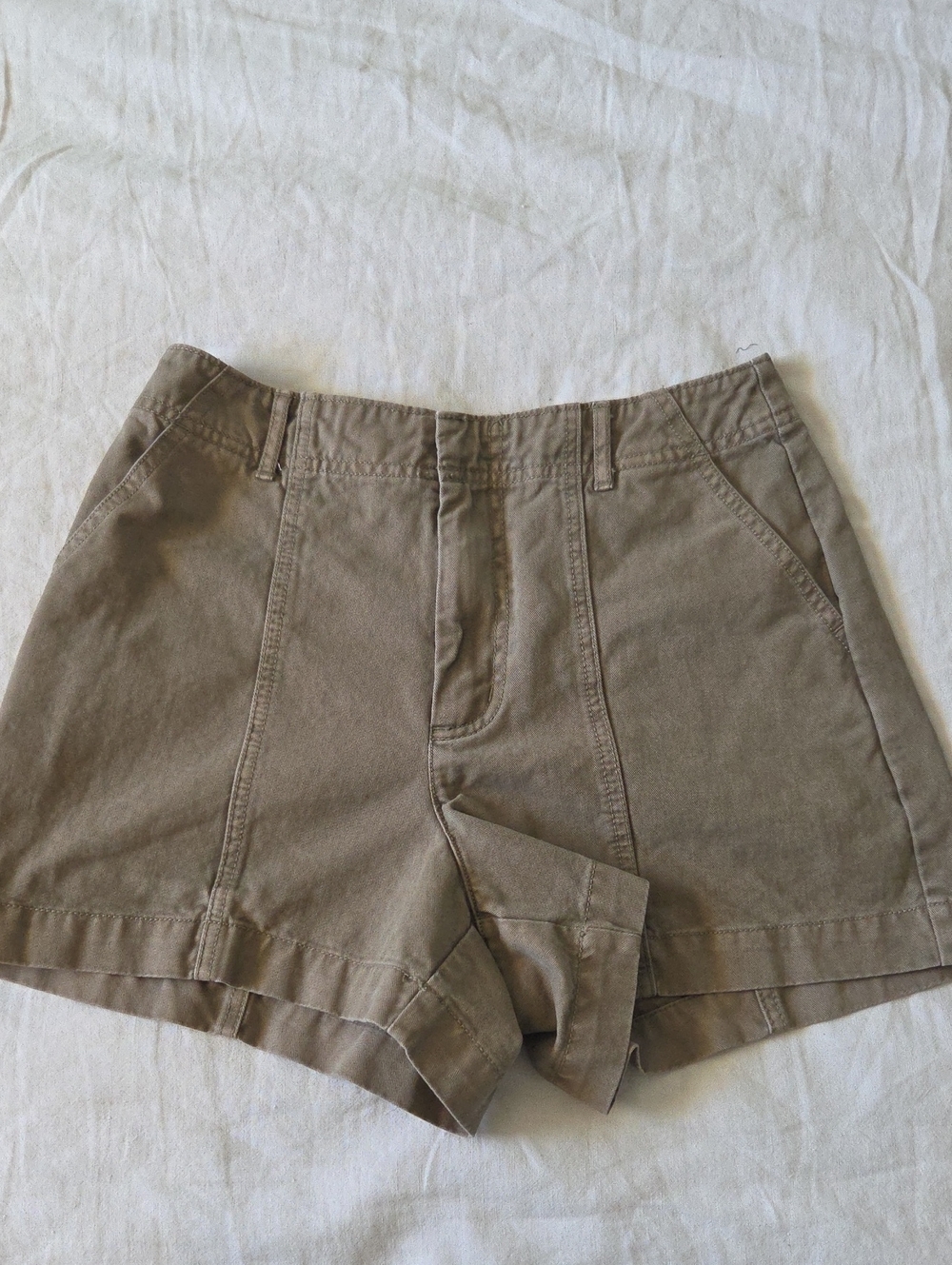 Universal Thread High-Rise Utility Shorts in Olive